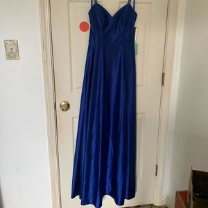 blue prom dress